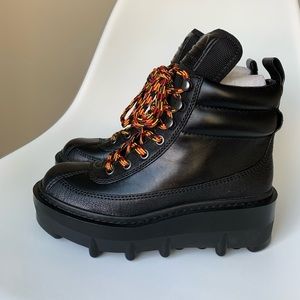 Marc Jacobs Leather Hiker Combat Boots
